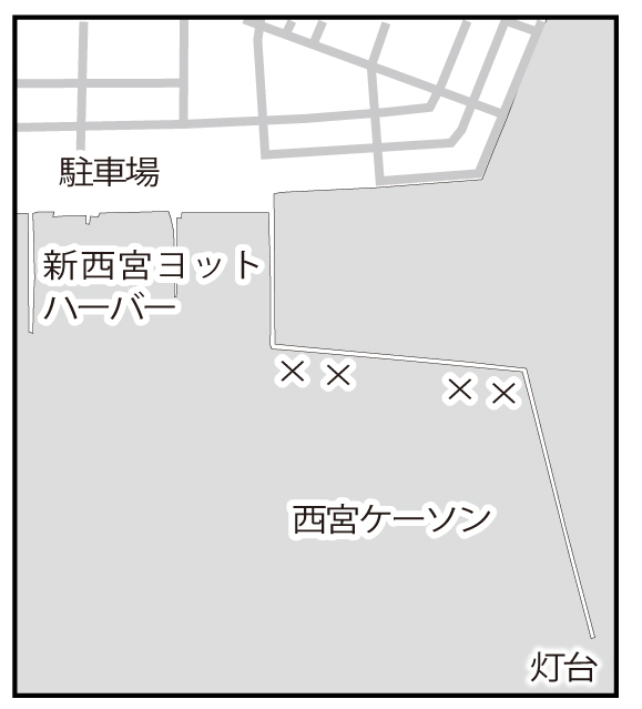 ケーソン 釣果 西宮