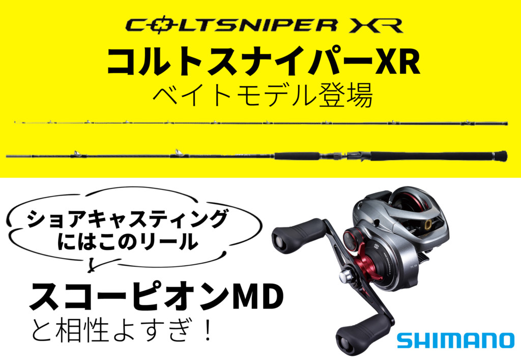 さらに快適なショアキャスティングが実現】「コルトスナイパーXR」に