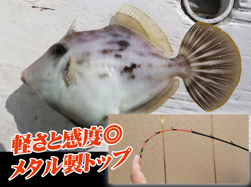 エサ取り名人のアタリがビギナーにも分かる】メタル製トップ搭載