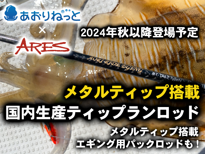 メタルトップ搭載の4Pエギングロッドに、激アツコラボのティッ
