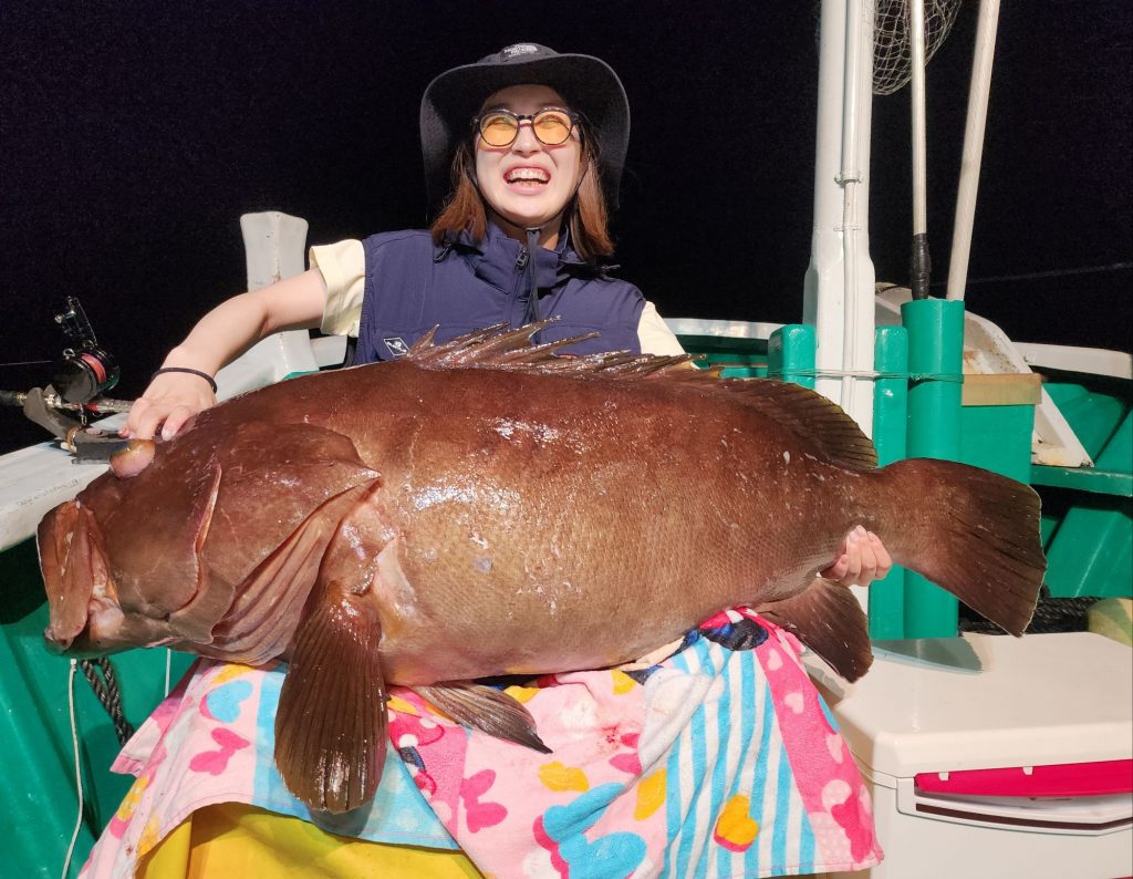 見老津で特大級のクエが登場！ 串本のカセでは60cmのチヌが釣れました